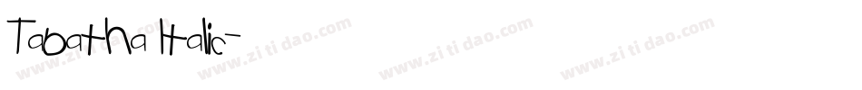 Tabatha Italic字体转换